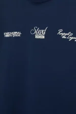 Camiseta azul estampada de STWD 7.webp