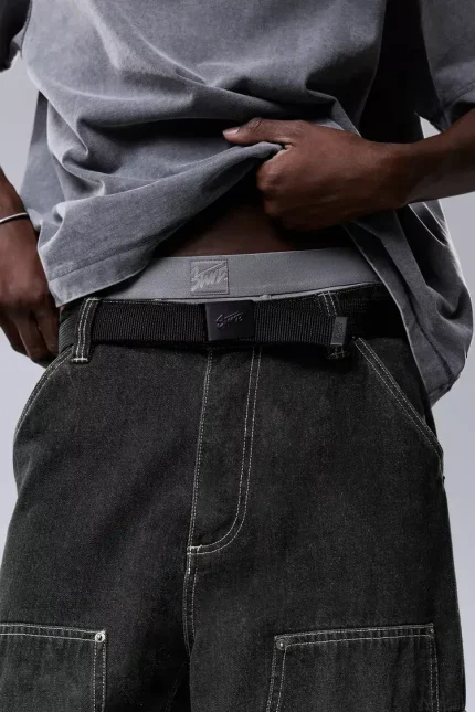Fabric belt with black STWD buckle 1.webp