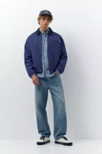 Jacket with contrast collar 5.webp