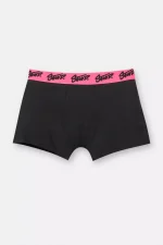 Pack of 3 black boxers with pink STWD logo 3.webp