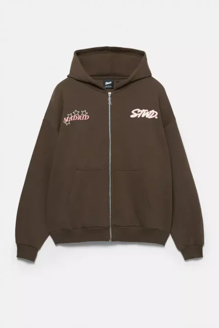 Sudadera capucha cremallera STWD Madrid.webp