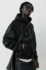 Sudadera capucha negra STWD 91 1.webp