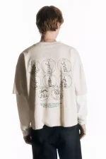 T shirt A Doppia Manica Con Stampa Grafica (2) Copy