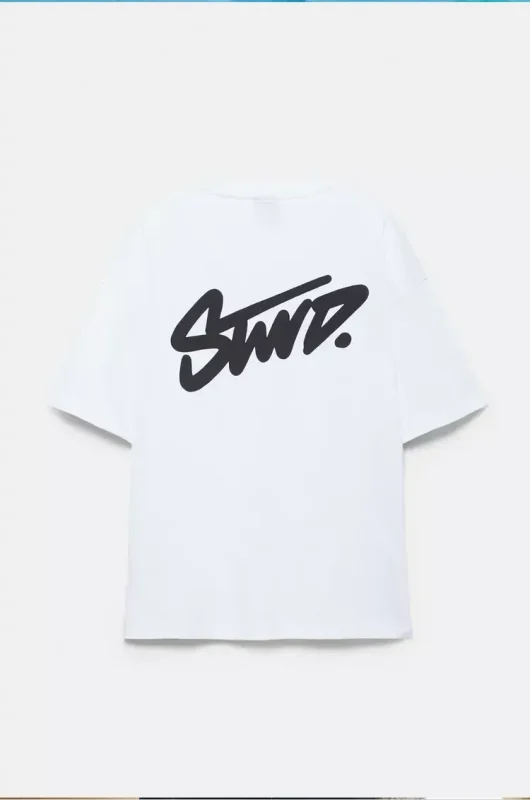 T shirt squadrata con logo STWD (12)