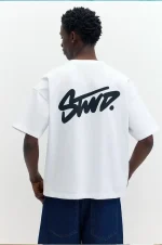 T shirt squadrata con logo STWD (7)