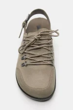 Zuecos de cuero con cordones STWD 4.webp