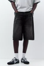 Bermuda in denim stile skater (3)