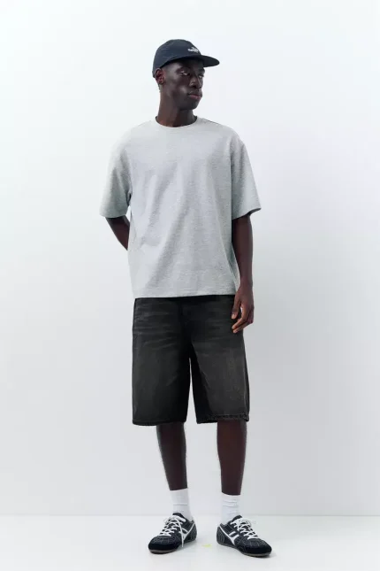Bermuda in denim stile skater