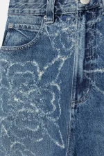 Bermuda skater in denim floreale (9)